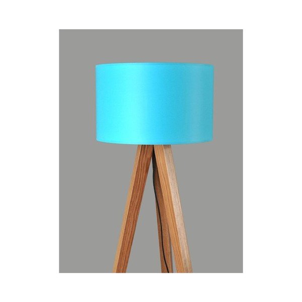 Lampa stojąca Tripod Blue/Walnut-image-1