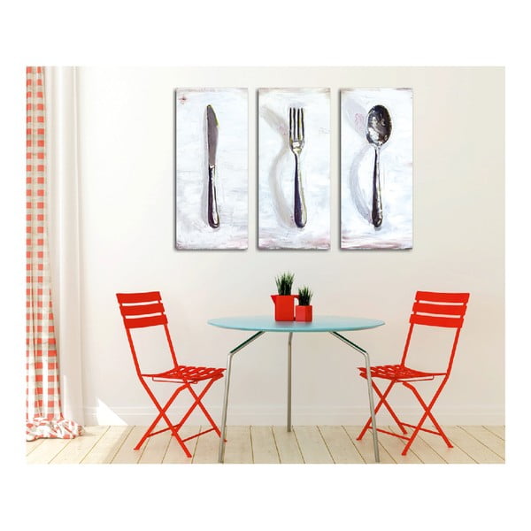 3-częściowy obraz na płótnie Dinner-image-2