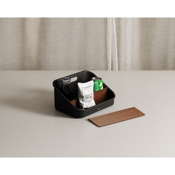 Czarny organizer łazienkowy na kosmetyki z plastiku z recyklingu Bellwood – Umbra-image-2