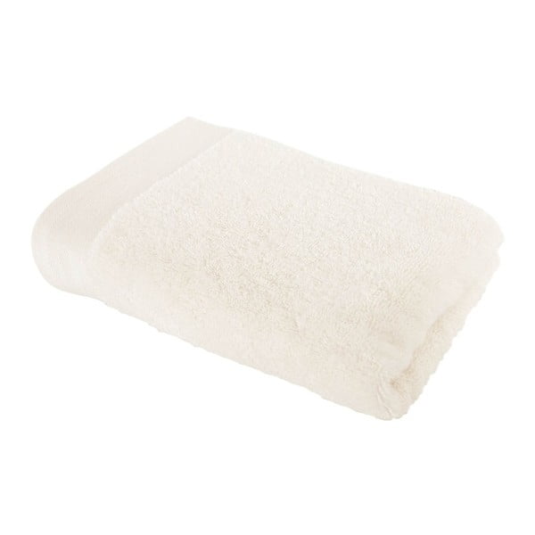 Kremowy ręcznik bawełniany kąpielowy Fred, 90x150 cm
