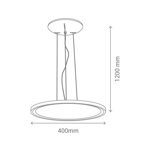 Biała lampa wisząca z LED SULION Voila-image-2