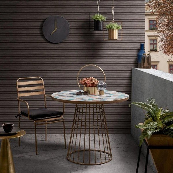 Aluminiowy okrągły stolik ø 39 cm Rhet – Kave Home-image-4