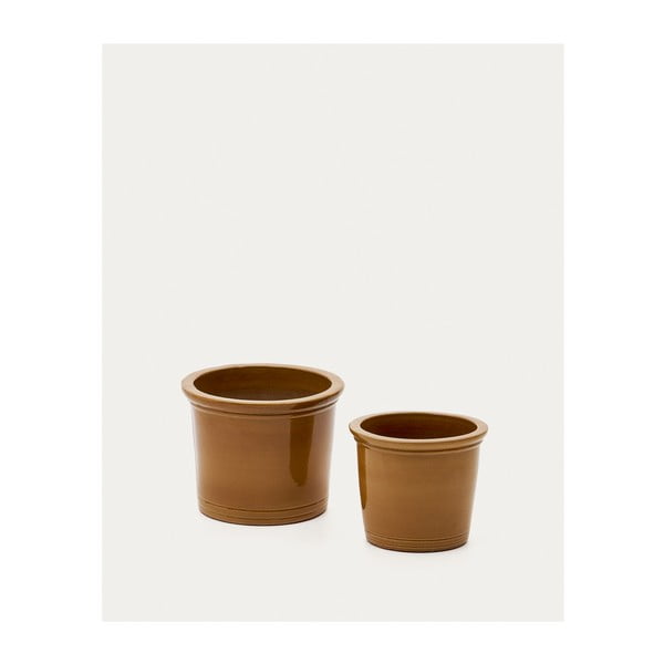 Terakotowe doniczki zestaw 2 szt. ø 47 cm Presili – Kave Home-image-3