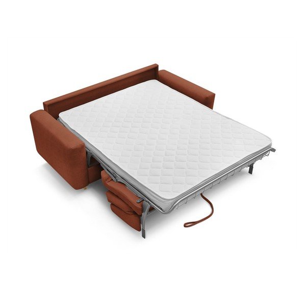 Pomarańczowa sofa do spania/rozkładana 200 cm Cocoone – Bobochic Paris-image-3