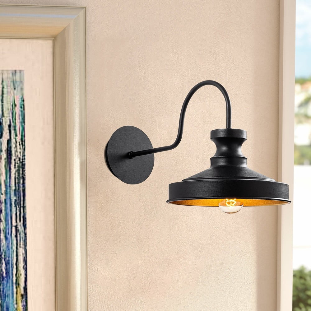 Czarny kinkiet ø 22 cm Kiruna – Opviq lights (zdjęcie 3)