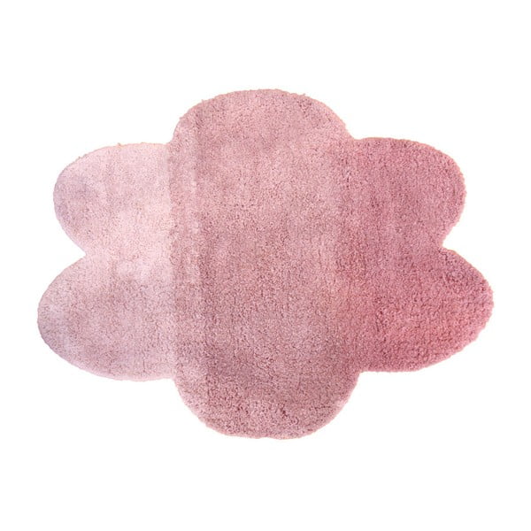Różowy dywan w kształcie chmurki Art For Kids, 100x130 cm