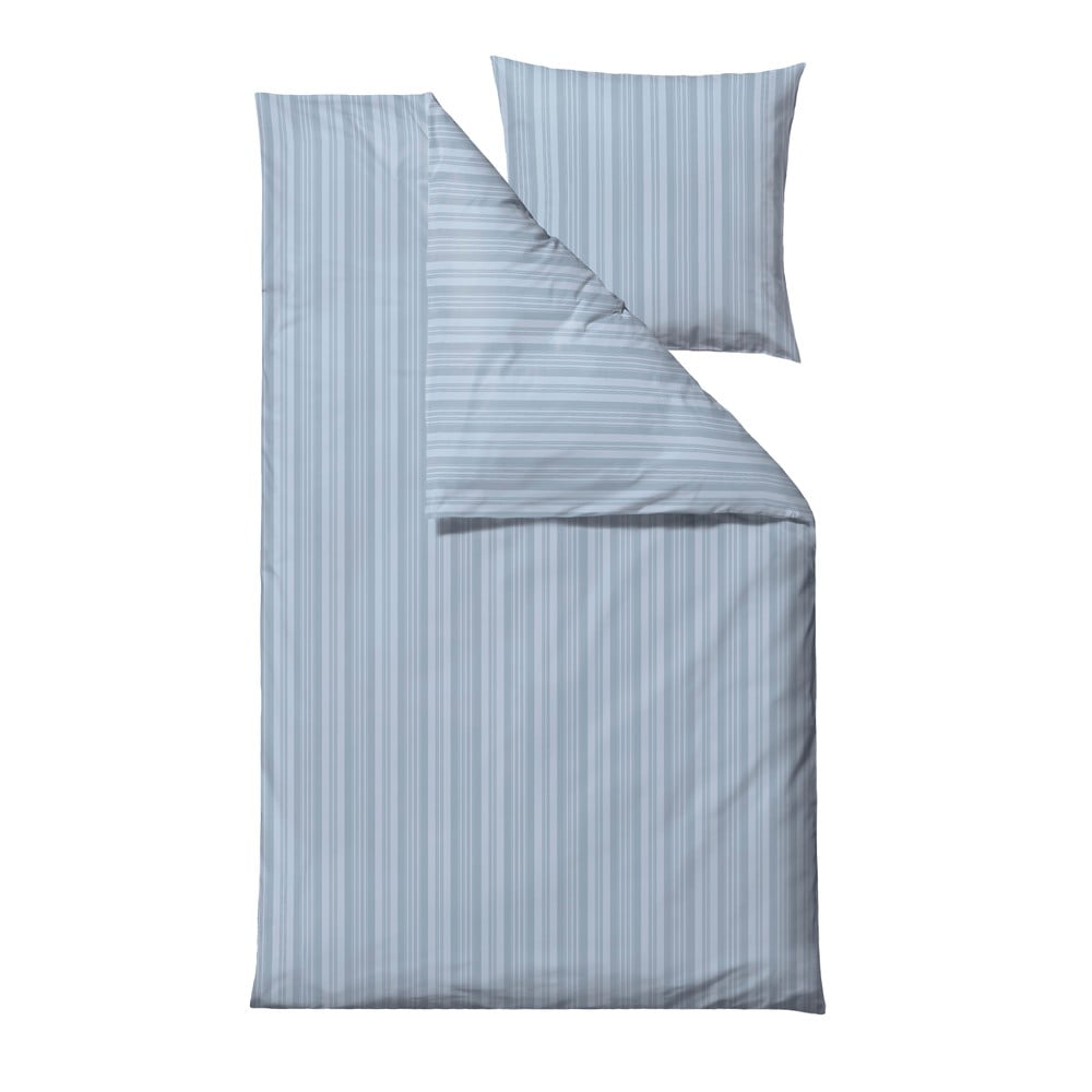 Jasnoniebieska adamaszkowa pościel jednoosobowa 140x200 cm Noble – Södahl