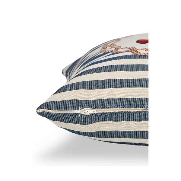 Poszewka na poduszkę Maritim Anchor Blue, 45 x 45 cm-image-1