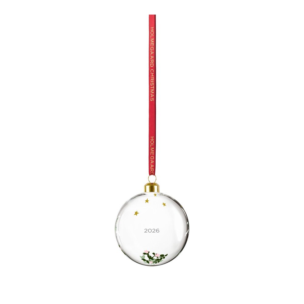 Szklana ręcznie dmuchana ozdoba świąteczna ø 8 cm Christmas – Holmegaard