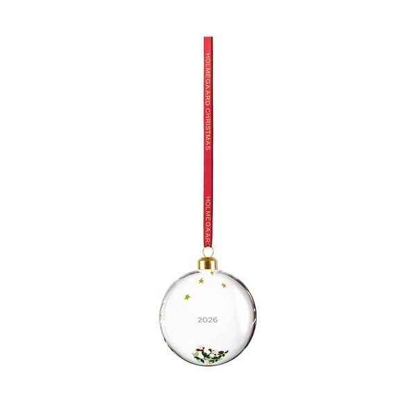 Szklana ręcznie dmuchana ozdoba świąteczna ø 8 cm Christmas – Holmegaard