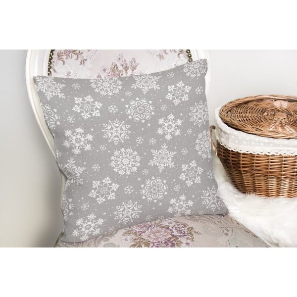 Świąteczna poszewka na poduszkę Minimalist Cushion Covers Snowflakes, 42x42 cm-image-2
