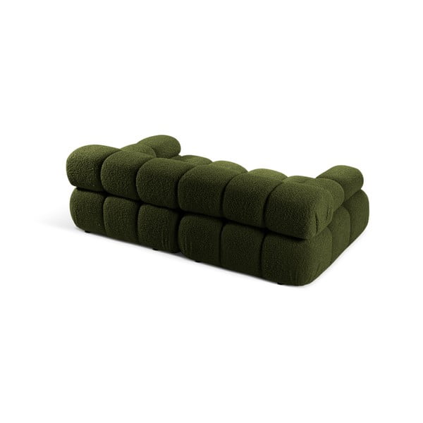 Zielona sofa modułowa z materiału bouclé 188 cm Bellis – Micadoni Home-image-4