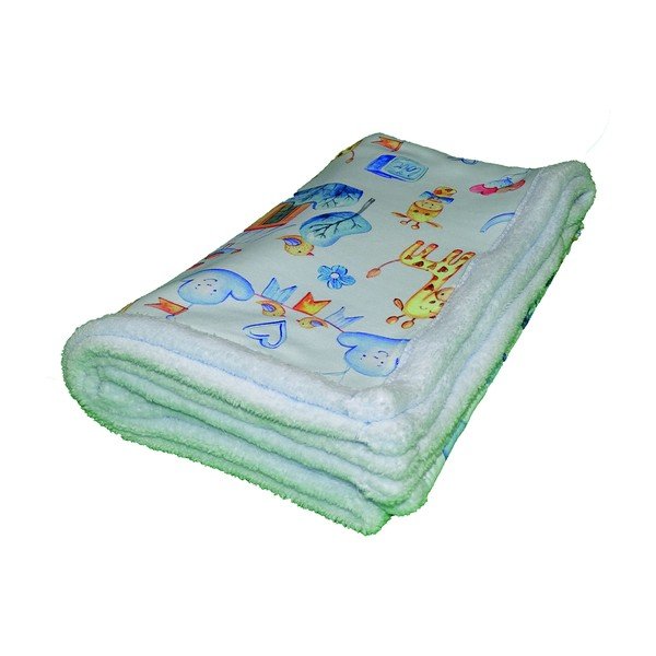 Jasnoniebieski koc dziecięcy 80x100 cm – OYO kids-image-1