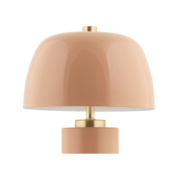 Beżowa lampa stołowa LED ze ściemniaczem i metalowym kloszem (wysokość 30 cm) Freya – Leitmotiv-image-3