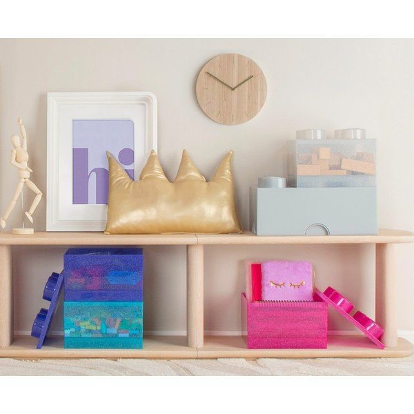 Jasnoniebieski plastikowy pojemnik dziecięcy 25x25x18 cm – LEGO®-image-4