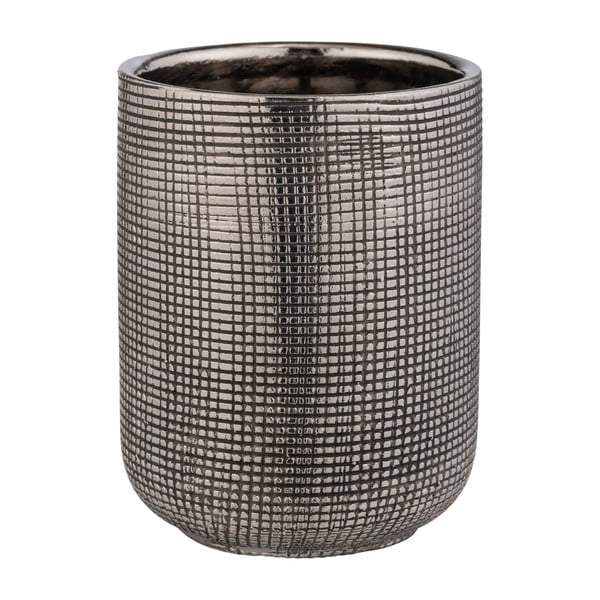 Ceramiczny kubek na szczoteczki do zębów w kolorze srebra Rivara – Wenko-image-3