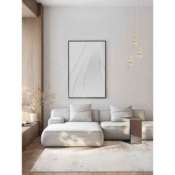Metalowa lampa wisząca LED ze ściemniaczem w kolorze mosiądzu ze szklanym kloszem ø 32 cm Lucien – Nova Luce-image-1