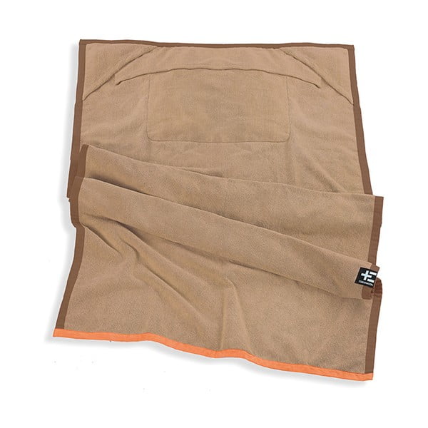 Ręcznik plażowy One Moe 90x180 cm, brązowy