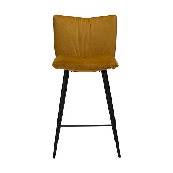 Żółty aksamitny hoker DAN-FORM Denmark Join, wys. 93 cm-image-1