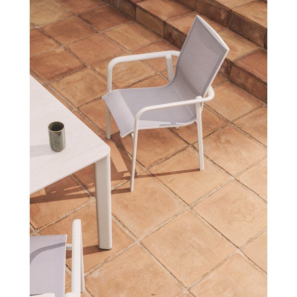 Beżowe krzesło ogrodowe Canea – Kave Home-image-3