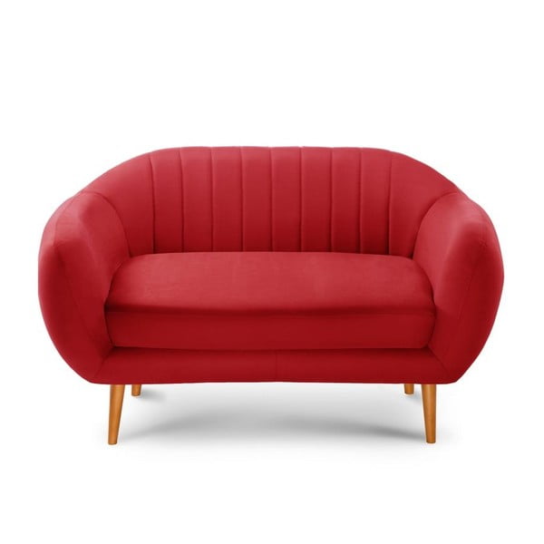Sofa 2-osobowa Scandi by Stella Cadente Comete Stripes Red