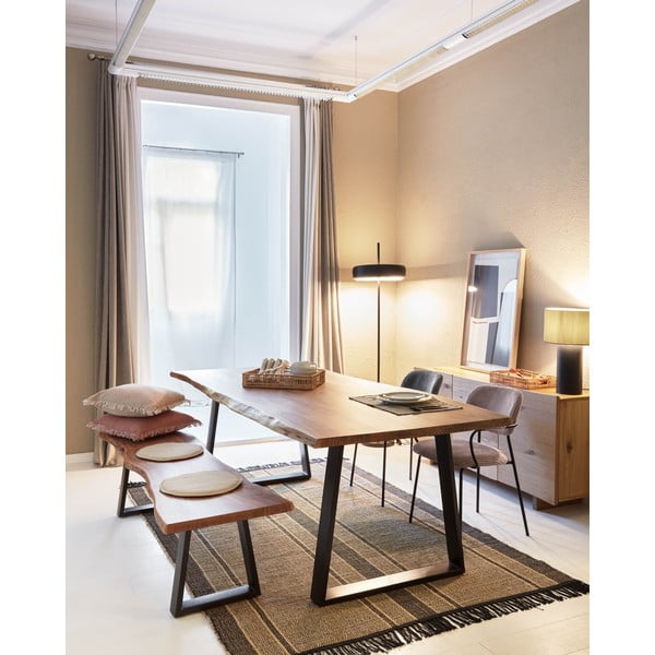 Czarno-naturalny dwustronny dywan z wodorostów 160x230 cm Brunilda – Kave Home-image-1