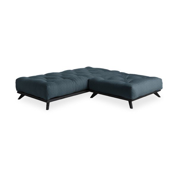 Sofa z niebieskim obiciem Karup Design Senza Black/Petrol Blue-image-4