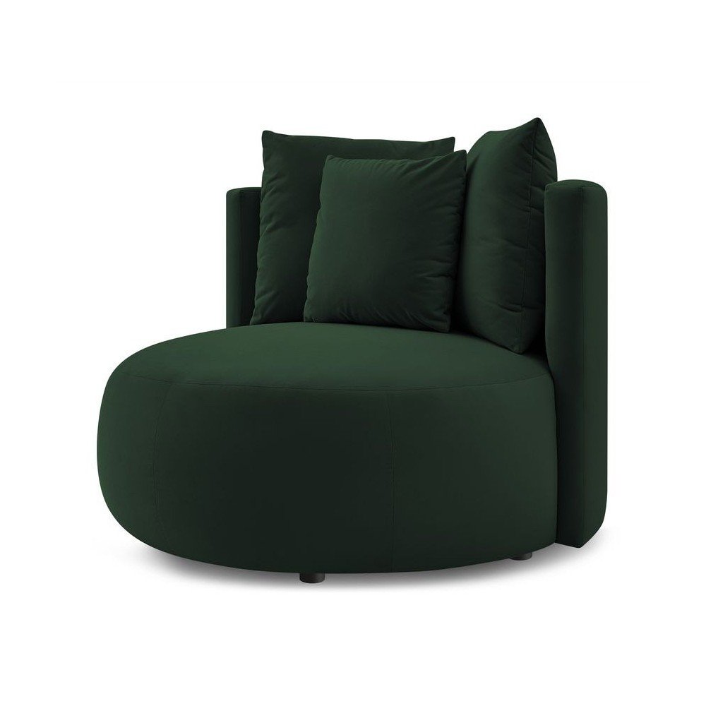 Ciemnozielony aksamitny fotel Cesar – Bobochic Paris
