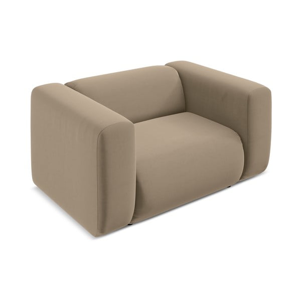 Beżowy aksamitny fotel Ekahi – Makamii-image-3