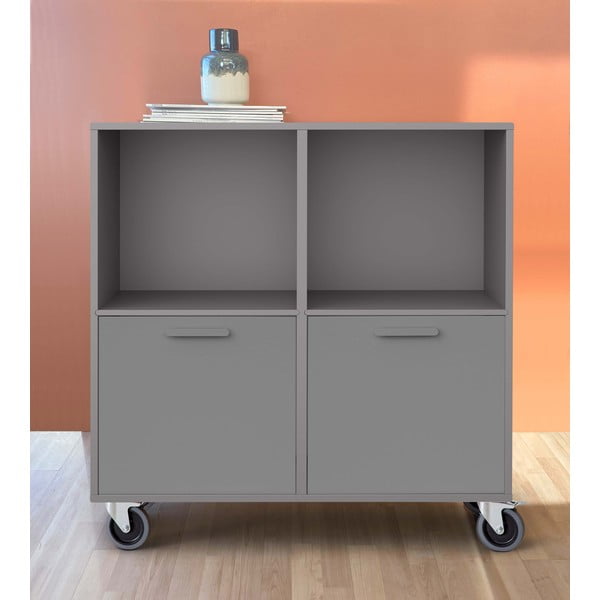 Szara komoda na kółkach Keep by Hammel-image-1