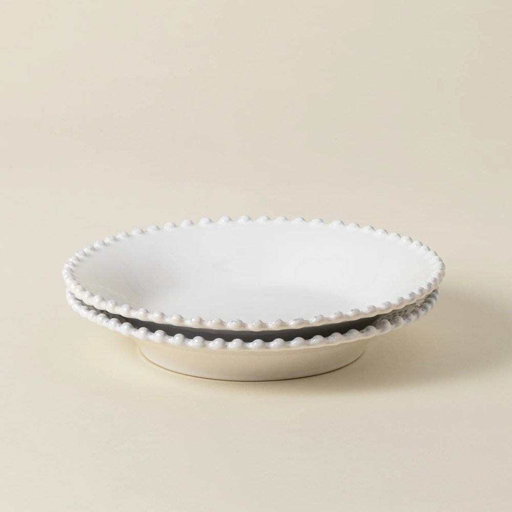 Biały głęboki talerz kamionkowy Costa Nova Pearl, ⌀ 24 cm (zdjęcie 4)