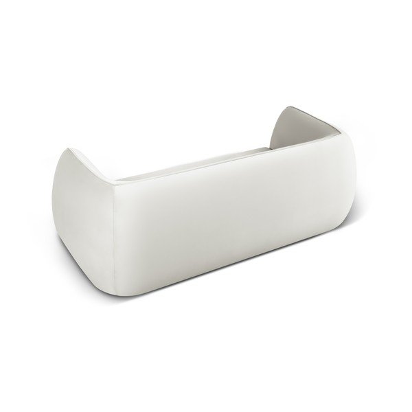 Beżowa aksamitna sofa 225 cm Lando – Micadoni Home-image-3