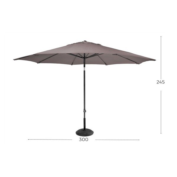 Szary parasol Hartman, ø 300 cm-image-1