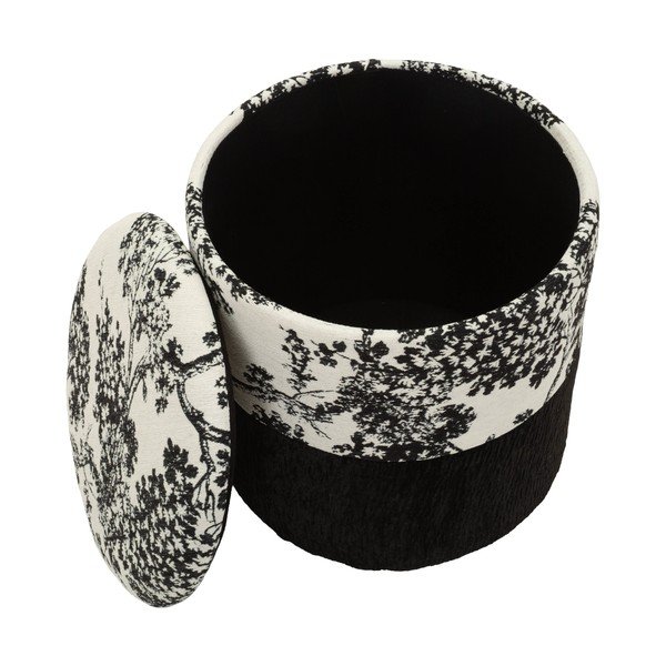 Czarno-biały puf Oriental Style – Mauro Ferretti-image-2