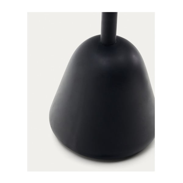 Czarno-naturalny okrągły stolik z blatem z drewna akacjowego ø 43 cm Saura – Kave Home-image-3