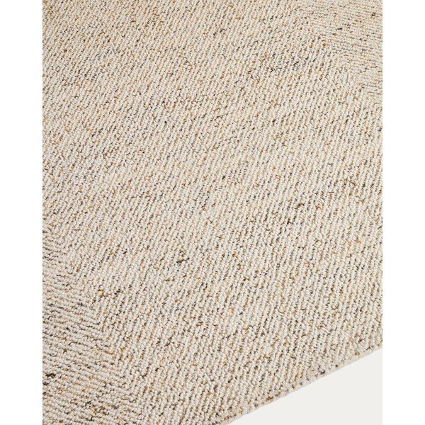 Kremowy wełniany dywan tkany ręcznie 160x230 cm Lenuo – Kave Home-image-2