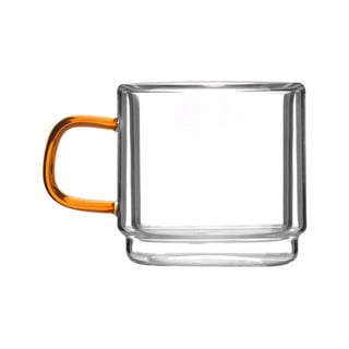 Zestaw 2 kubków z podwójnymi ściankami Vialli Design Amber, 80 ml