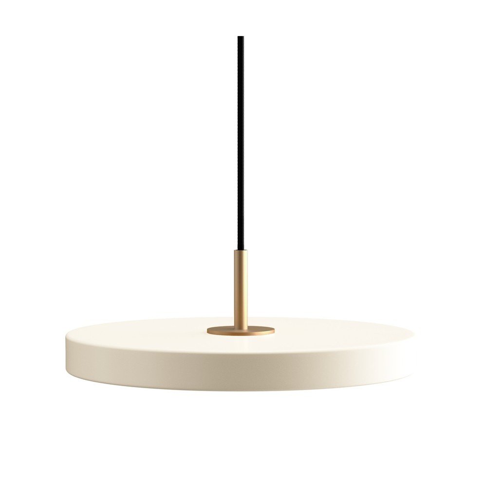 Kremowa lampa wisząca LED ze ściemniaczem i metalowym kloszem ø 31 cm Asteria Plus Mini – UMAGE