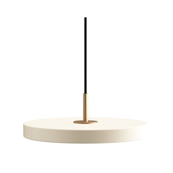 Kremowa lampa wisząca LED ze ściemniaczem i metalowym kloszem ø 31 cm Asteria Plus Mini – UMAGE
