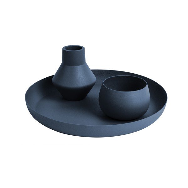 Niebieski wazon PT LIVING Nimble Angled, ⌀ 9 cm-image-1