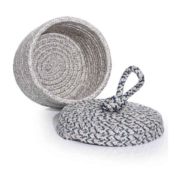 Tekstylny dekoracyjny pojemnik z pokrywką – Mioli Decor-image-2