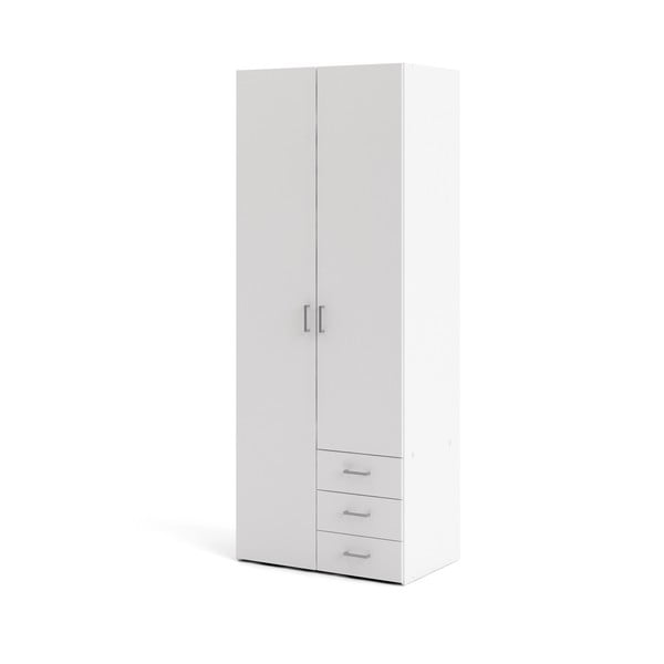 Biała szafa 78x200 cm Space – Tvilum-image-3