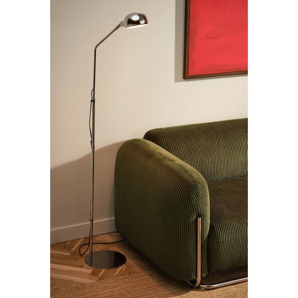 Metalowa lampa stojąca z elastyczną konstrukcją w kolorze srebra z połyskiem (wysokość 146 cm) Lincon – Jotex-image-1