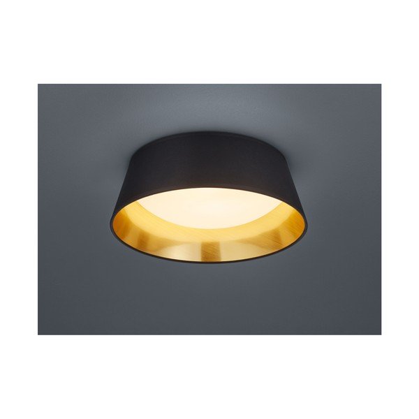 Czarna lampa sufitowa LED Reality Ponts, średnica 34 cm-image-1