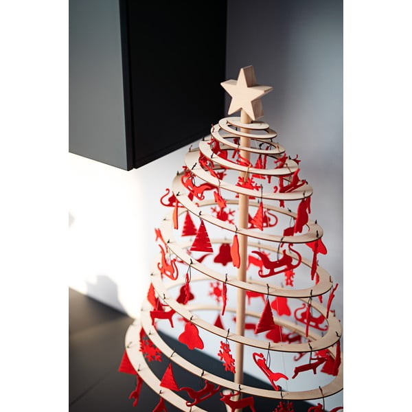 Drewniana gwiazda na choinkę dekoracyjną Spira Small-image-1