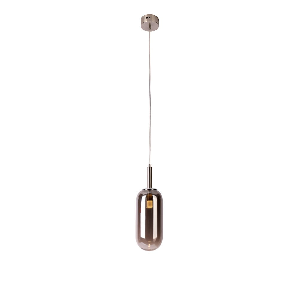 Antracytowa lampa wisząca LED ze szklanym kloszem ø 13 cm Fiuggi – Candellux Lighting (zdjęcie 11)