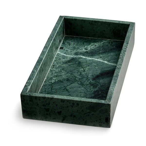 Zielona taca marmurowa NORDSTJERNE, 15x30 cm
