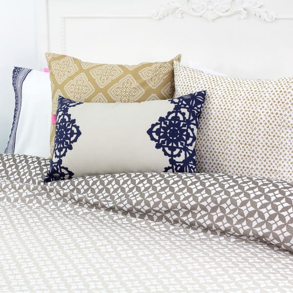 Zestaw 2 bawełnianych poszewek na poduszki Happy Friday Embroidery-image-1