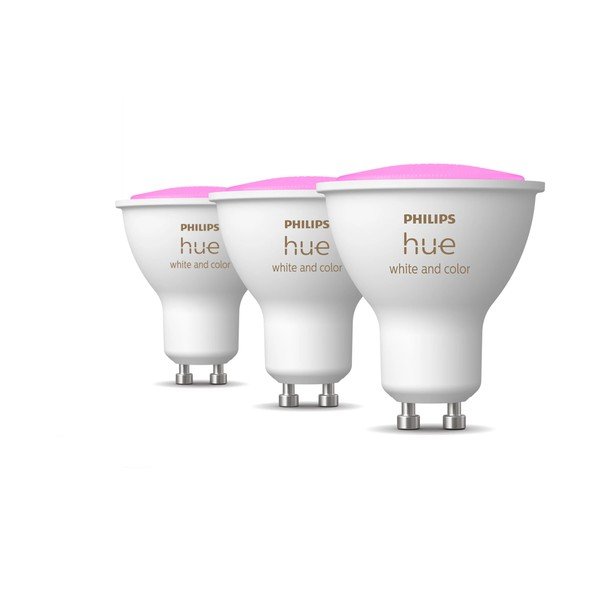 Inteligentne żarówki LED z gwintem GU10, 6 W zestaw 3 szt. White and color ambiance – Philips Hue-image-1