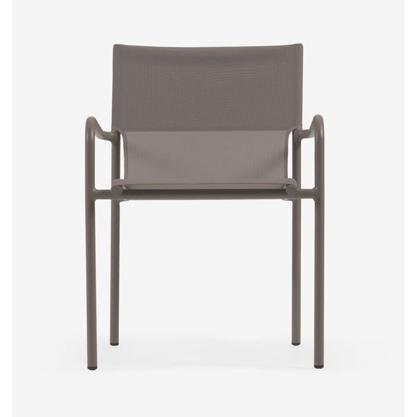 Brązowe aluminiowe krzesło ogrodowe Kave Home Zaltana-image-4